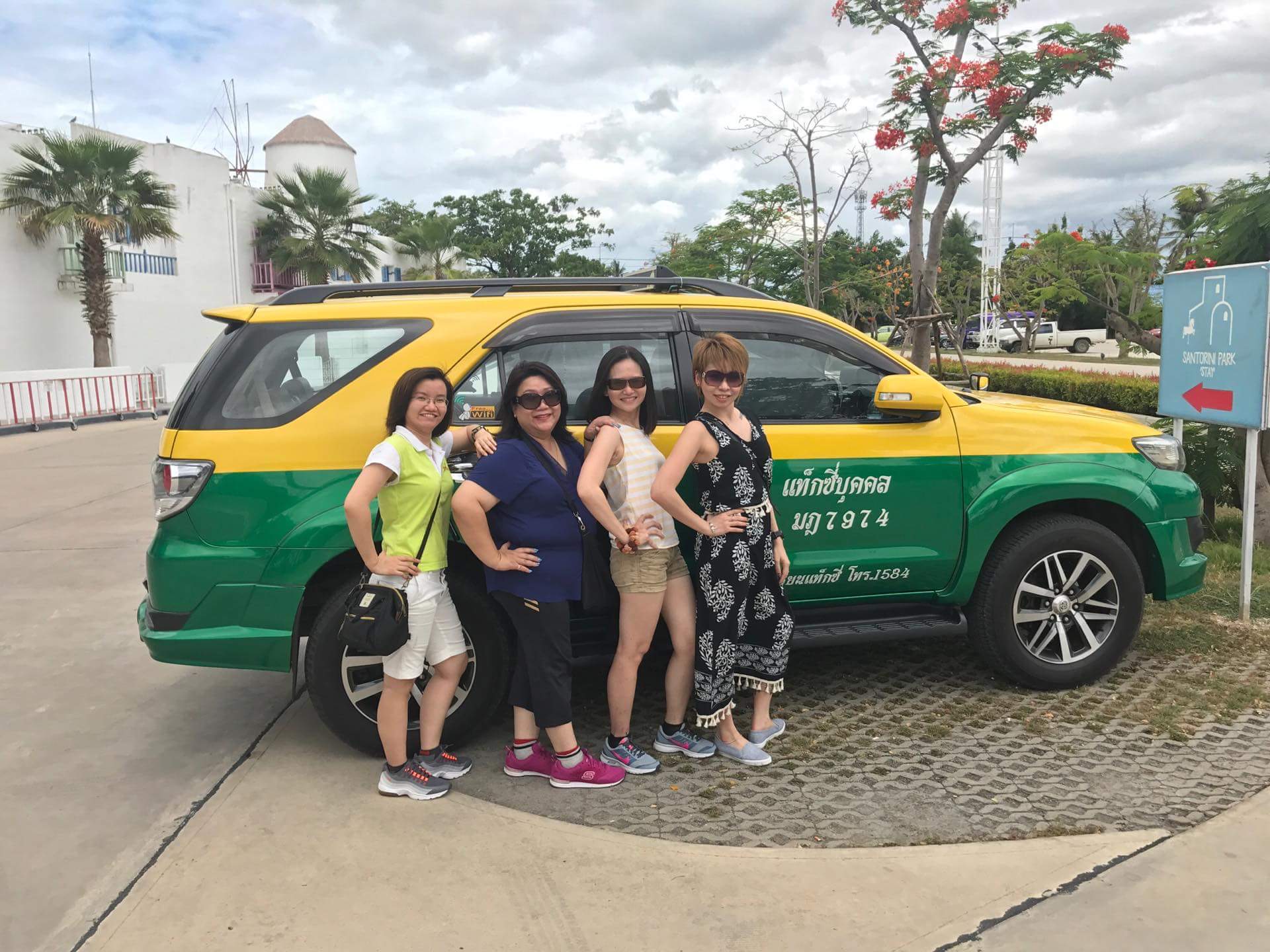A group enjoying the sights of Thailand